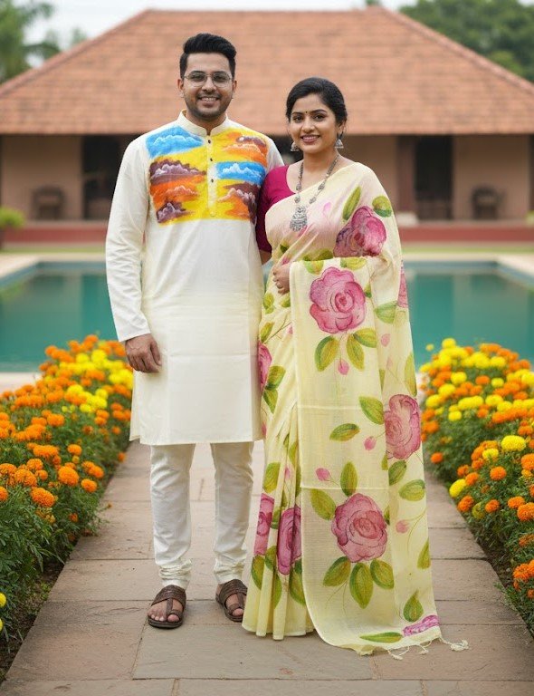 প্রিমিয়াম হাফ সিল্ক শাড়ি